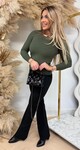 VENESSA BASIC LONGSLEEVE 18003 ARMYGREEN