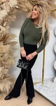 VENESSA BASIC LONGSLEEVE 18003 ARMYGREEN