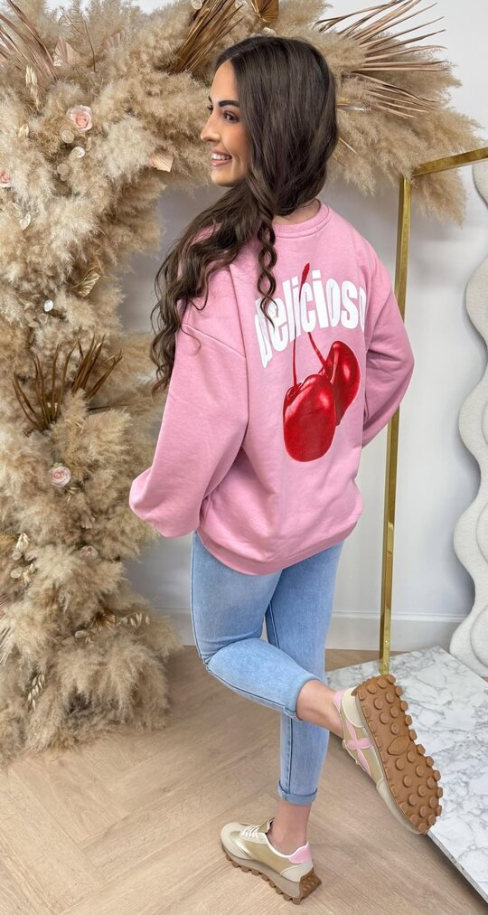 DELICIOSO CHERRY SWEAT 801742 PINK