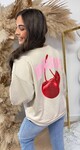 DELICIOSO CHERRY SWEAT 801742 BEIGE