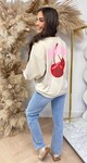 DELICIOSO CHERRY SWEAT 801742 BEIGE