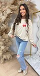 DELICIOSO CHERRY SWEAT 801742 BEIGE