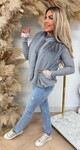 FURRY GILET 2464 GREY