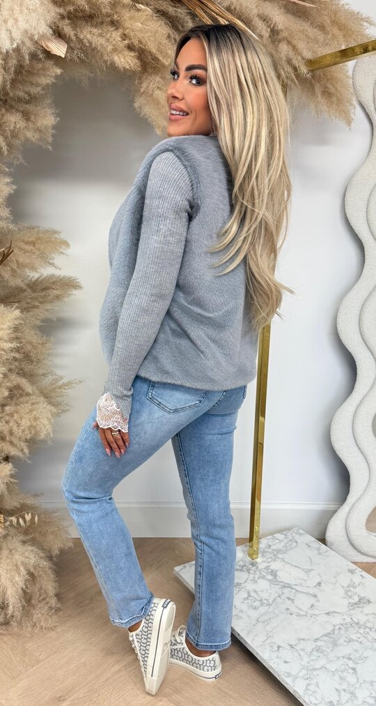 FURRY GILET 2464 GREY