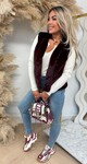FURRY GILET 2464 BORDEAUX