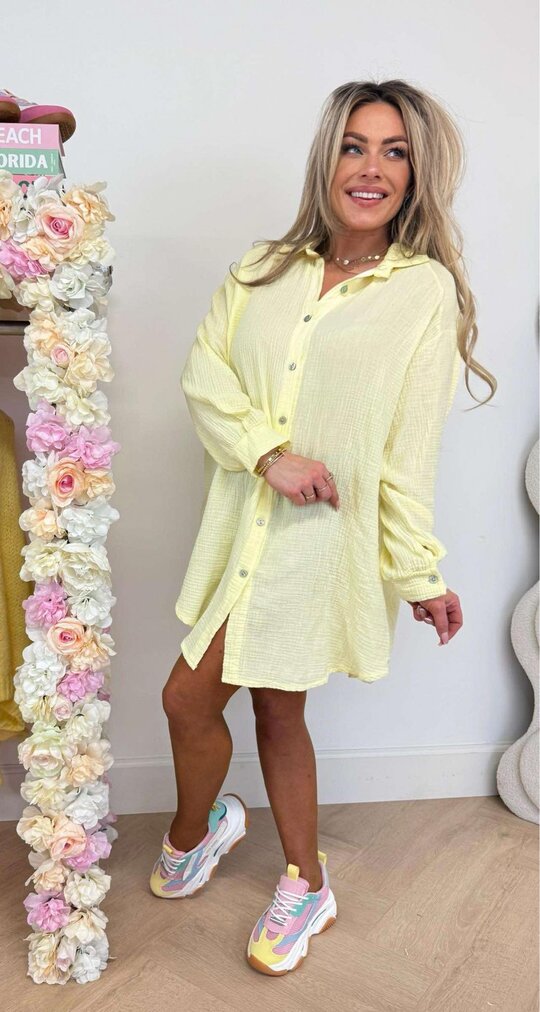 COTTON LONG BLOUSE YELLOW