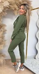 BUTTON SET BLAZER + PANTS ARMYGREEN
