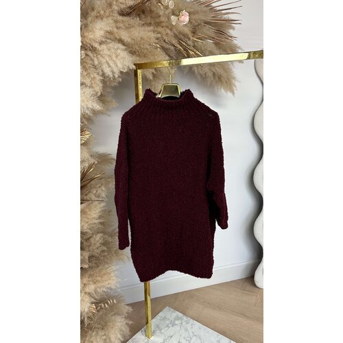 TEDDY LONG SWEATER/DRESS *L* BURGUNDY TEDDY LONG SWEATER/DRESS *L* BURGUNDY