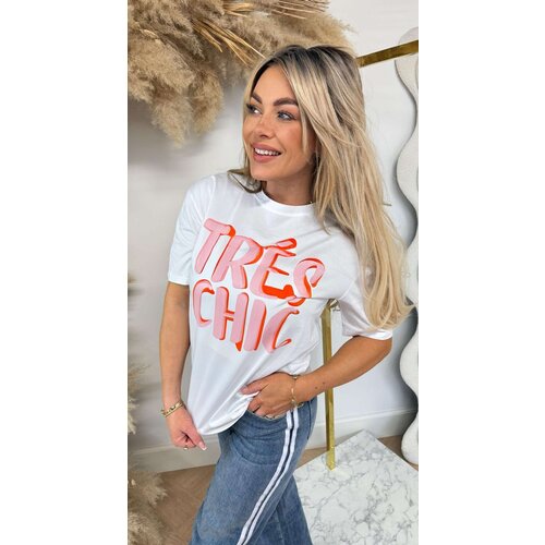 TRES CHIC T-SHIRT 233 OFFWHITE TRES CHIC T-SHIRT 233 OFFWHITE