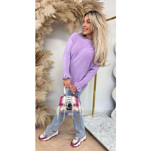 RUFFLY VLEERMUIS TOP LILA RUFFLY VLEERMUIS TOP LILA