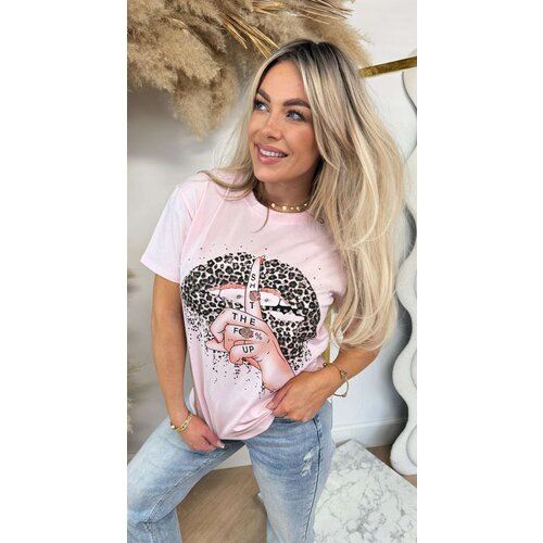 LIPS LEO TEE 27807 PINK LIPS LEO TEE 27807 PINK