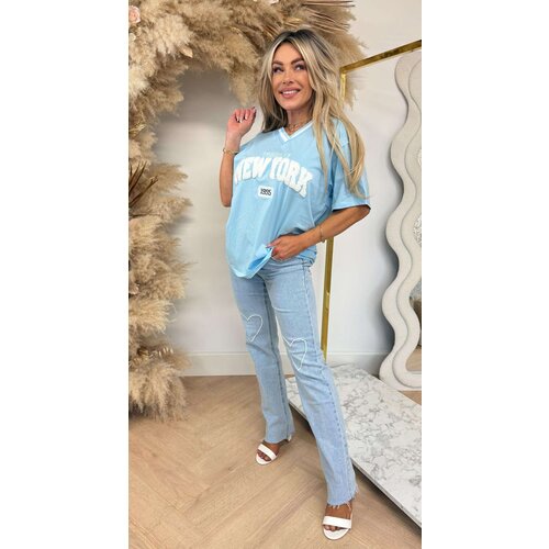 NEW YORK OVERSIZED SHIRT 7223 ICEBLUE NEW YORK OVERSIZED SHIRT 7223 ICEBLUE