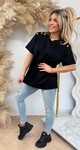 BUTTON SUPER SOFT TEE BLACK