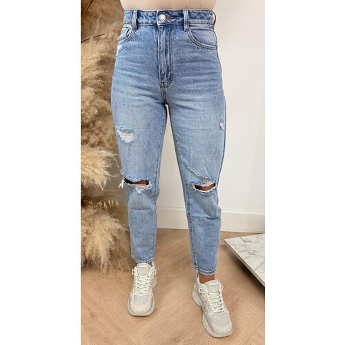 MOM FIT JEANS 568-4 DENIM BLUE MOM FIT JEANS 568-4 DENIM BLUE