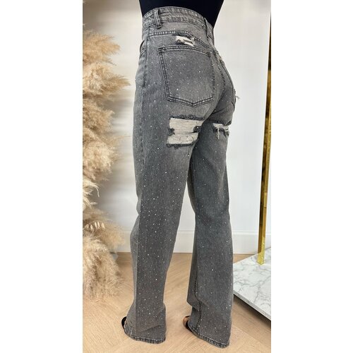 DIAMOND DAMAGED JEANS T62-1 GREY DIAMOND DAMAGED JEANS T62-1 GREY