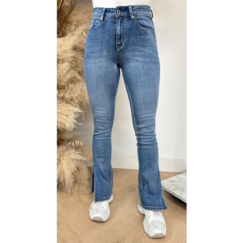 PERFECT FLAIRED SPLIT JEANS 3080 BLUE PERFECT FLAIRED SPLIT JEANS 3080 BLUE