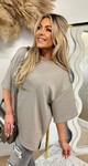 BASIC OVERSIZED TEE TAUPE