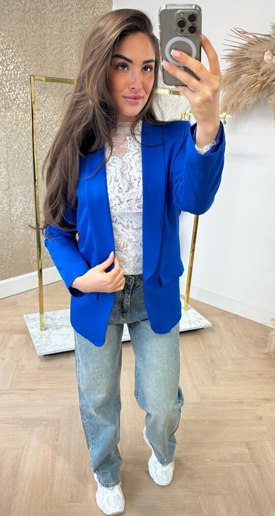 BASIC BLAZER KOBALT