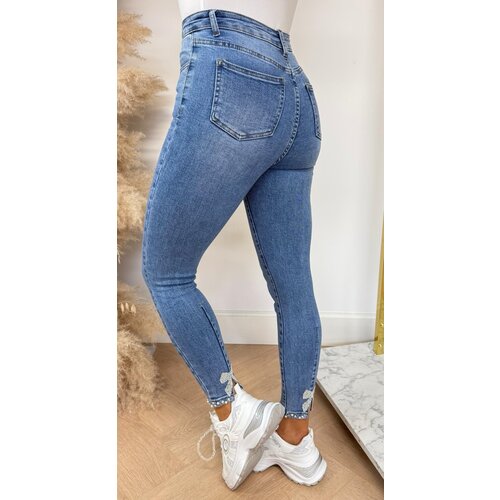 BOW PEARL JEANS E2875 DENIMBLUE BOW PEARL JEANS E2875 DENIMBLUE