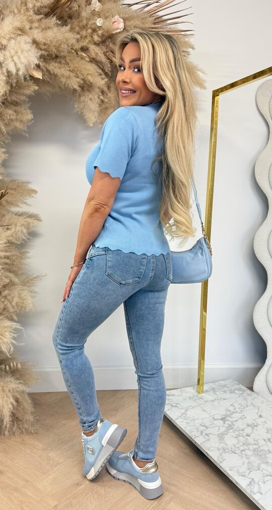 SCHULP T SHIRT 3176 ICEBLUE