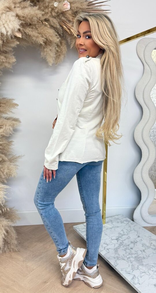 BALMAINATIAN VESTJE CREME