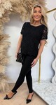 ALL OVER LACE SHIRT 19841 BLACK