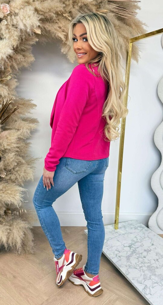NEW ZIP VESTJE FUCHSIA