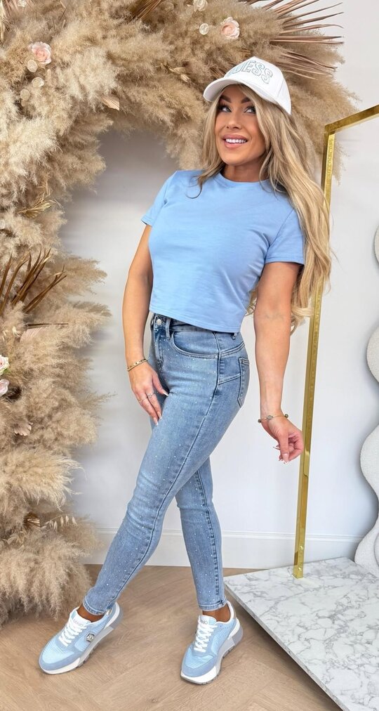BY SWAN CROPPED TEE 9592 ICE BLUE