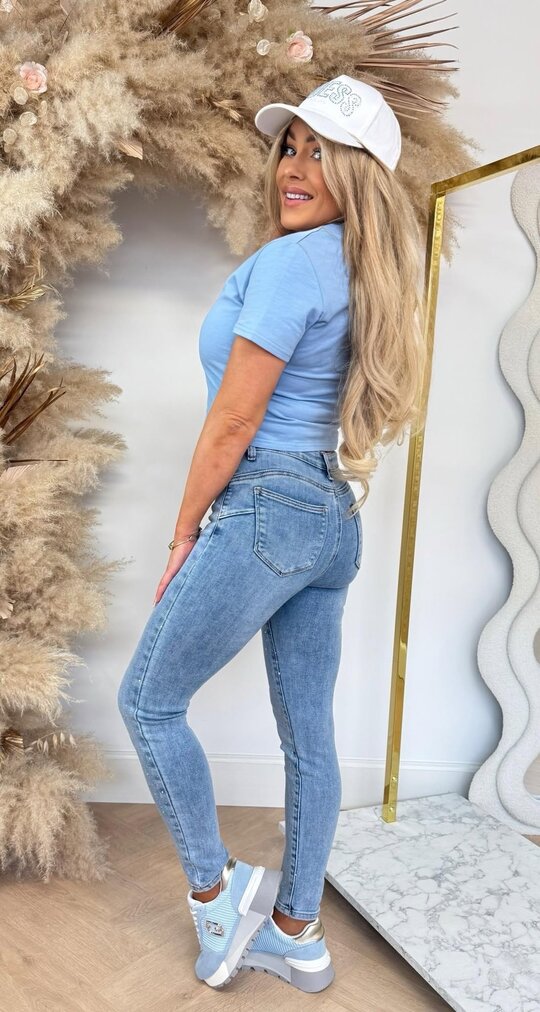 BY SWAN CROPPED TEE 9592 ICE BLUE