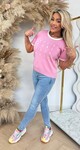DESIGNER TEKST SHIRT 9085 PINK