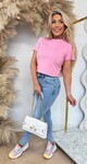 BY SWAN CROPPED TEE 9592 PINK