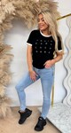 DESIGNER TEKST SHIRT 9085 BLACK