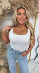 PERFECT BASIC STRETCH TOP OFFWHITE