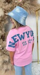 NEW YORK BACK T SHIRT 7227 PINK