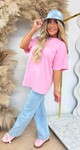 NEW YORK BACK T SHIRT 7227 PINK