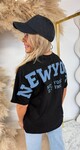 NEW YORK BACK T SHIRT 7227 BLACK