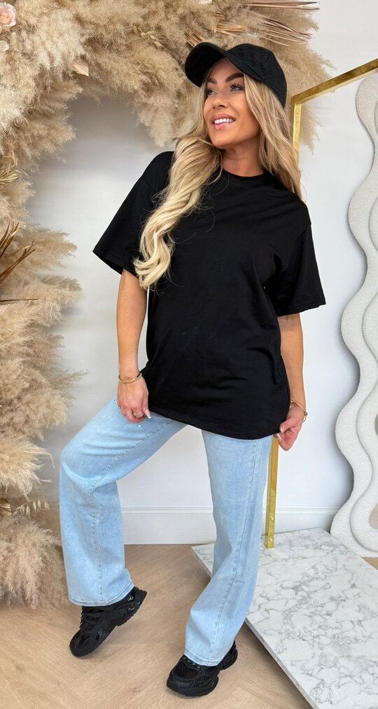 NEW YORK BACK T SHIRT 7227 BLACK