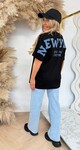 NEW YORK BACK T SHIRT 7227 BLACK