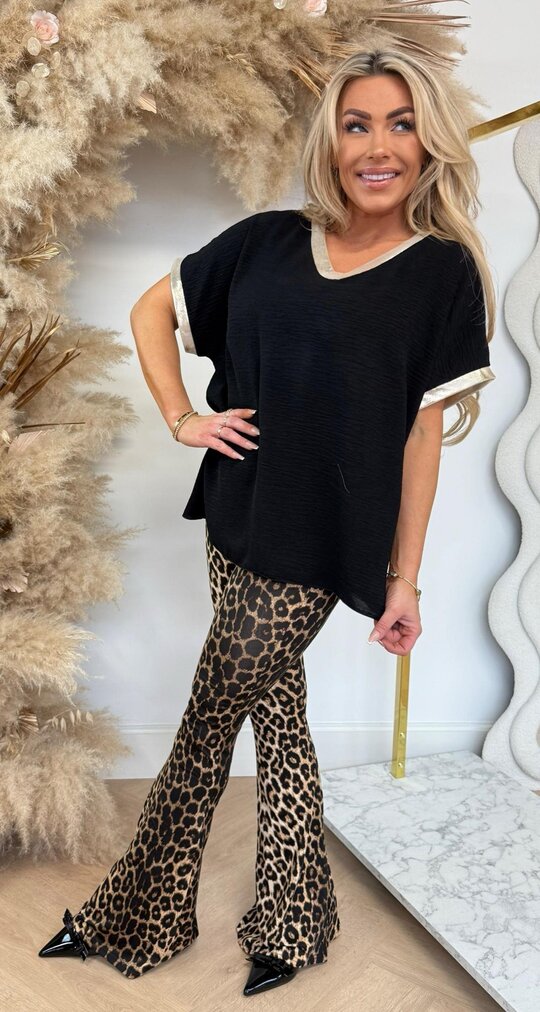 GOLDY V SHIRT BLACK