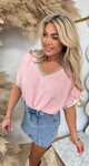 GOLDY V SHIRT LIGHTPINK