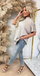 TRENDY BUTTON TOP BEIGE