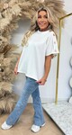 GLAM BUTTON SHIRT OFF WHITE