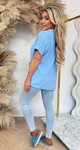 ITALY BUTTON TOP ICE BLUE