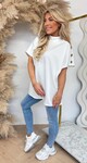 TRENDY BUTTON TOP OFFWHITE