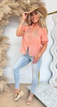 BALI BLOUSE 2837 PEACH