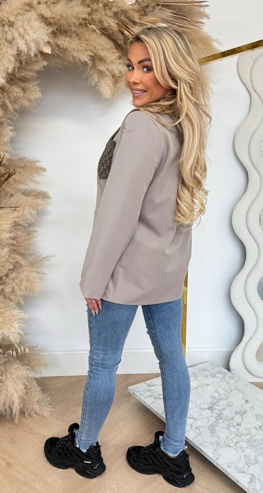 GUC BLAZER TAUPE