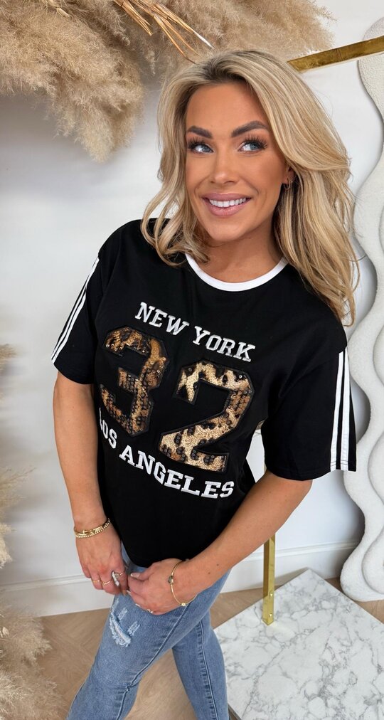 NEW YORK 32 TEE 05920 BLACK
