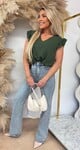 ELISA ROUCHE MOUW TEE ARMYGREEN