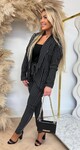 CLASSY STRIPE SET BLACK
