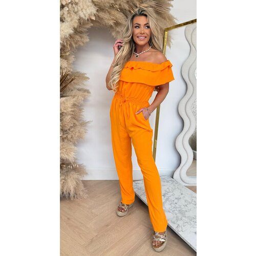 RUFFLE OMSLAG JUMPER ORANGE RUFFLE OMSLAG JUMPER ORANGE